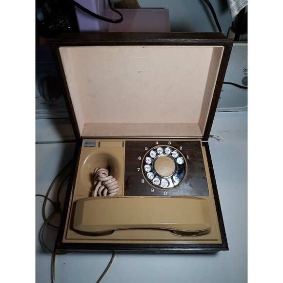 Deco-tel bird dog 1970s spy box phone vintage farmhouse shabby chic mcm - Picture 2 of 4